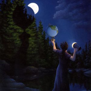 Rob Gonsalves - New Moon Eclipsed wall art