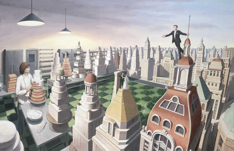 Rob Gonsalves: Sweet City premium reproduction