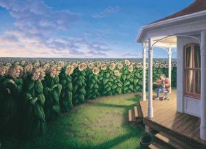 Rob Gonsalves: The Listening Fields wall art