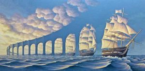 Rob Gonsalves: The Sunset Sails wall art