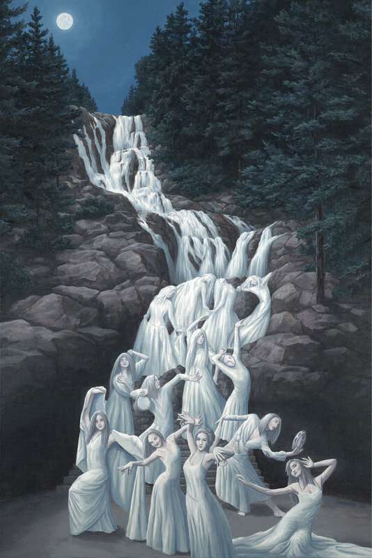 Rob Gonsalves: Water Dancing premium reproduction