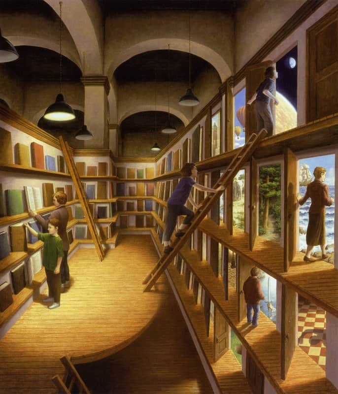 Rob Gonsalves: Written Worlds premium reproduction