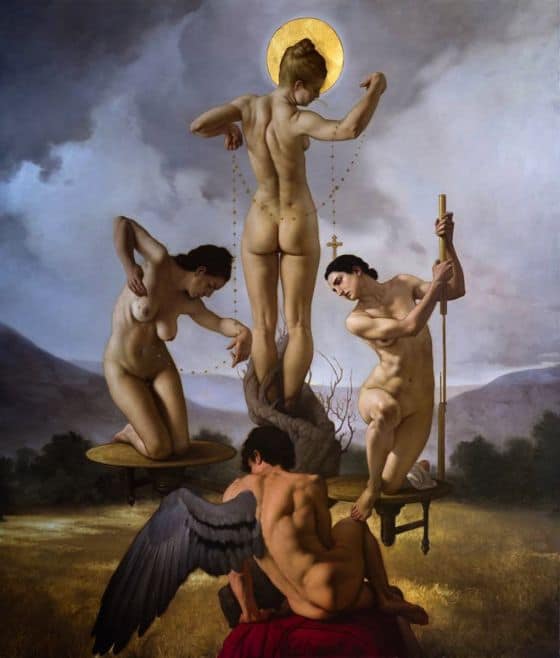 Roberto Ferri: Balance of Power premium reproduction printed or painted