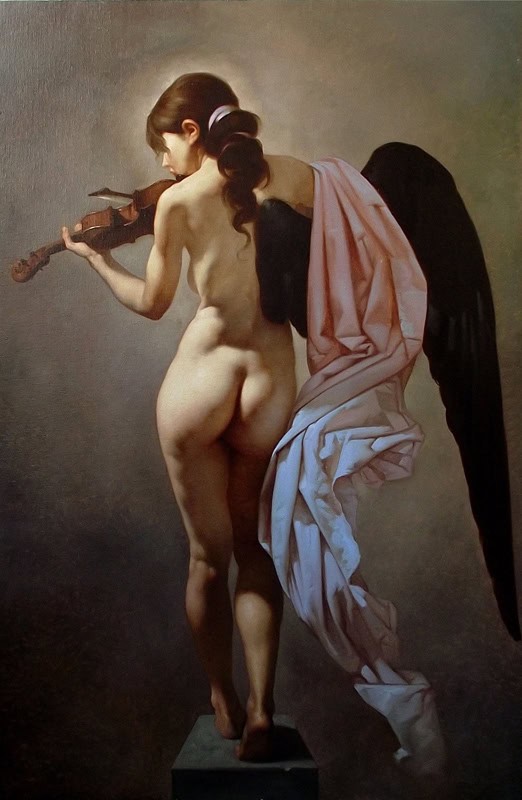 Roberto Ferri - Canto Silente (Silent Singing) premium reproduction printed or painted