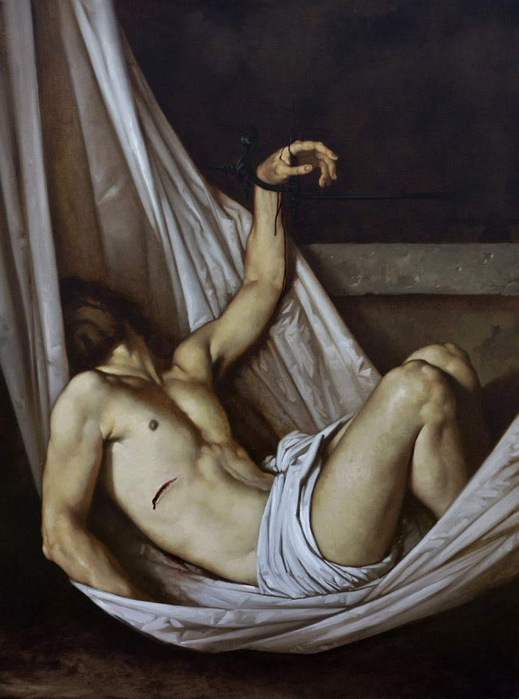 Roberto Ferri: Deposition premium reproduction printed or painted