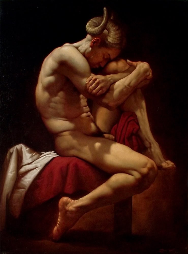 Roberto Ferri - Facilis Descensus Averno (Descent to Hell) premium reproduction printed or painted