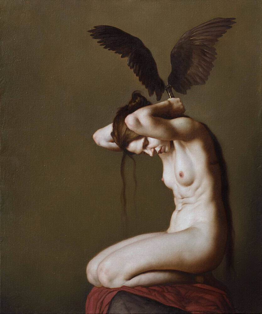 Roberto Ferri - Il Cratere Nascosto (The Hidden Crater) premium reproduction