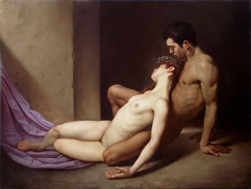 Roberto Ferri: The Sepulcher Of Lovers premium reproduction printed or painted