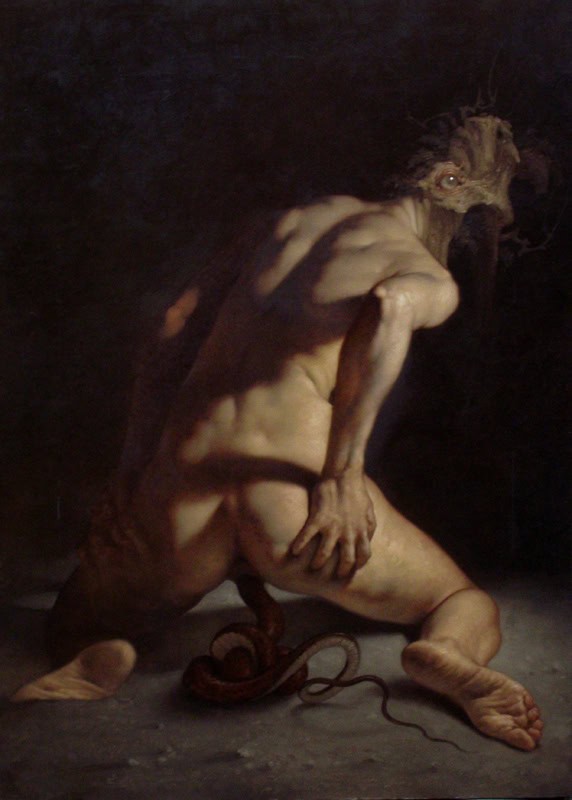 Roberto Ferri: The Birth Of Evil premium reproduction printed or painted