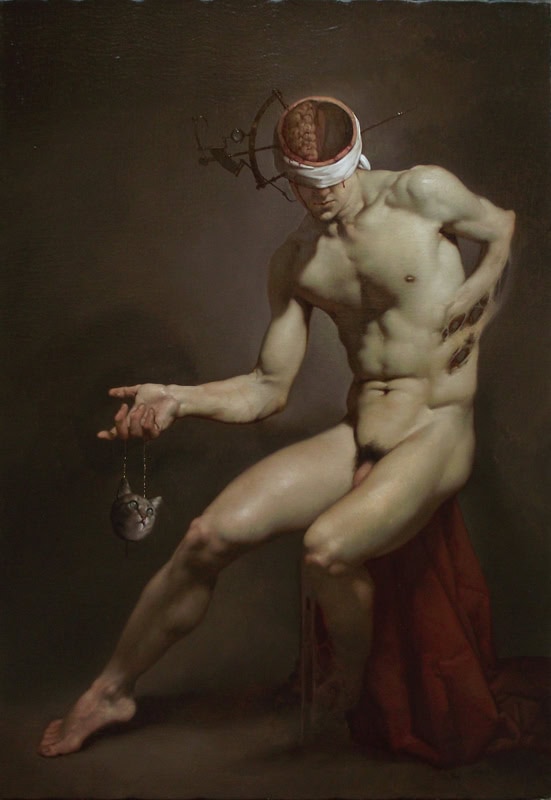 Roberto Ferri's The Prophecy premium reproduction printed or painted