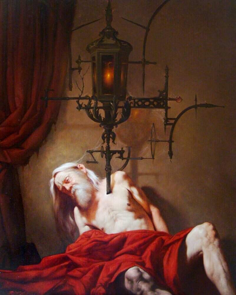 Roberto Ferri - Languid Nostalgia Of The Shadows premium reproduction printed or painted