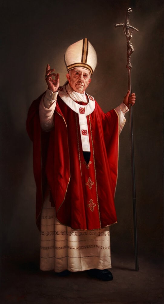 Roberto Ferri's 'Pope Francis' premium reproduction