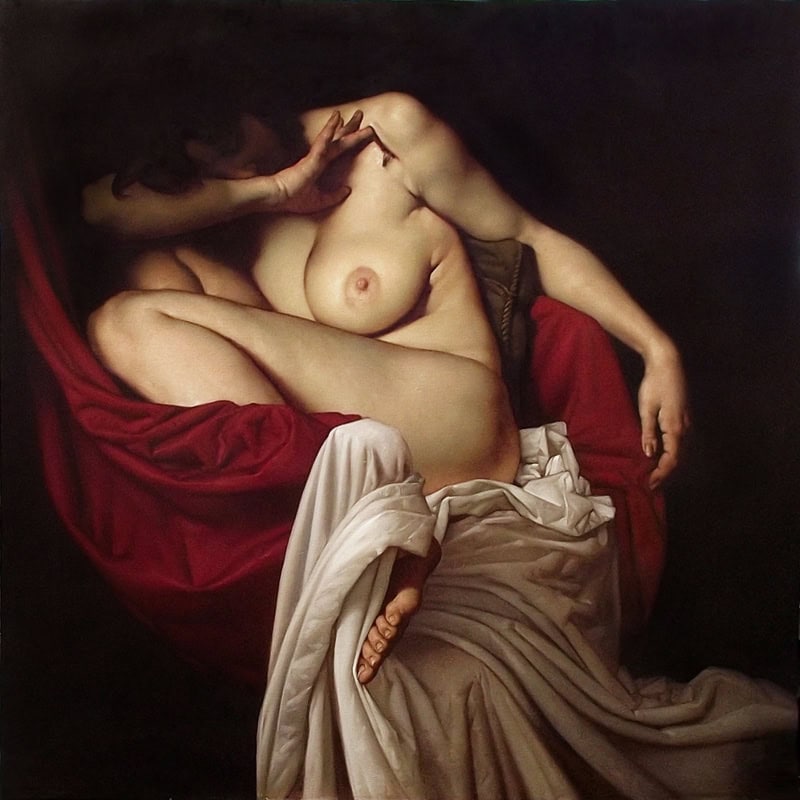 Roberto Ferri - Tearful Tomb premium reproduction printed or painted