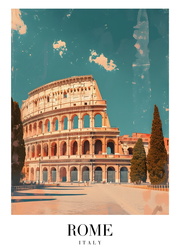 The Colosseum: Majestic Relic of Rome premium reproduction