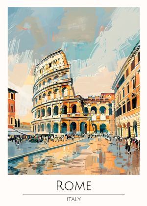Timeless Elegance: The Colosseum in Rome wall art