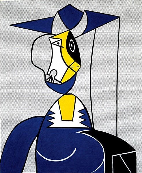 Roy Lichtenstein Femme Au Chapeau 1962 premium reproduction