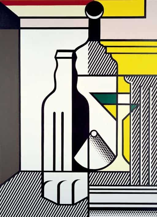 Roy Lichtenstein Purist Painting With Bottles 1975 premium reproduction