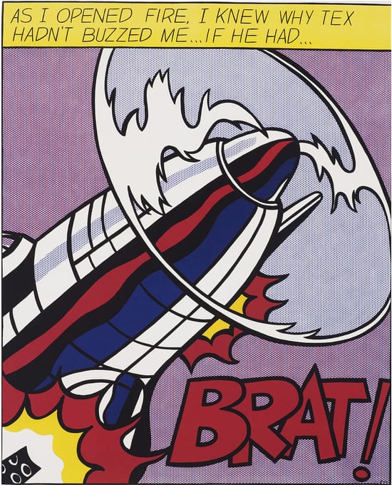 Roy Lichtenstein Triptych As I Opened Fire - Part 1 premium reproduction