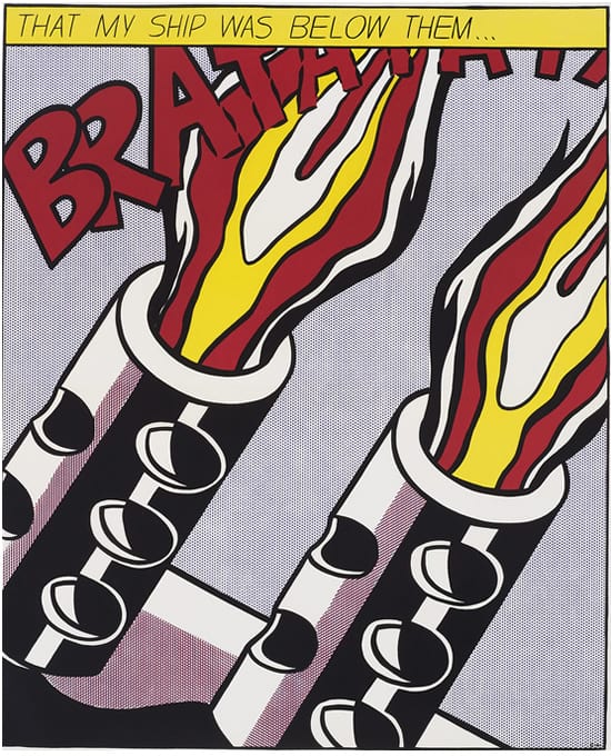 Roy Lichtenstein Triptych As I Opened Fire - Part 3 premium reproduction