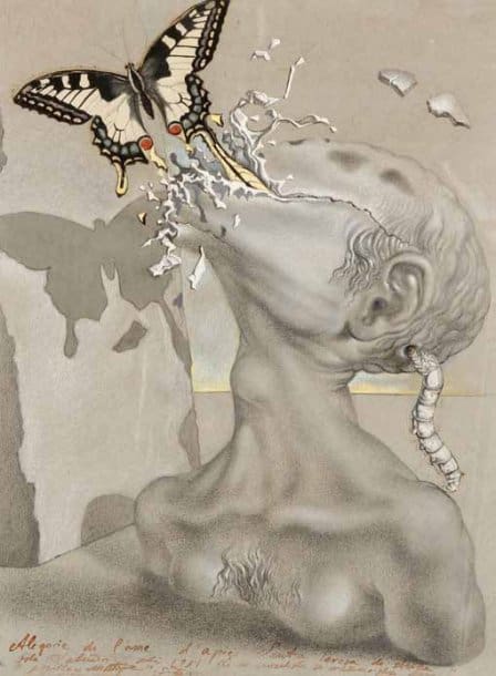 Salvador Dali: Allegory of the Soul premium reproduction printed or painted