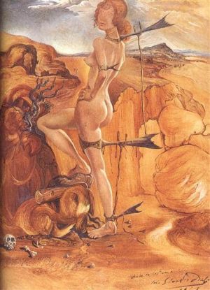 Salvador Dali Costume For A Nude With A Codfish Tail - 1941 wall art