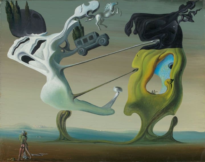 Salvador Dali Surreal Horsemen premium reproduction printed or painted