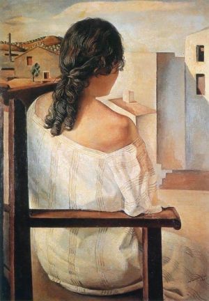 Salvador Dali: Ragazza Di Spalle wall art