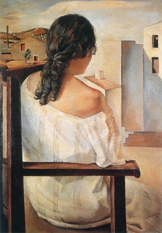 Salvador Dali: Ragazza Di Spalle premium reproduction