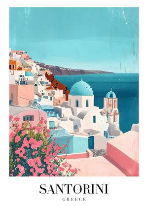 Captivating Views of Santorini, Greece wall art