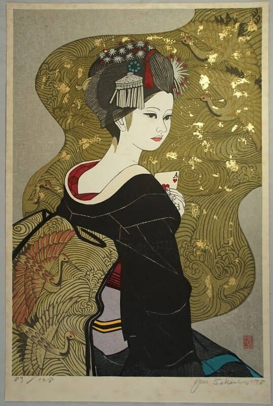 Sekino Junichiro: Ace of Hearts – The Twelve Months of Maiko premium reproduction