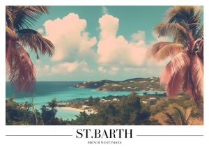 Tropical Paradise: St Barth French West Indies View wall art
