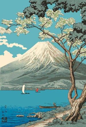 Takahashi Hiroaki: Mt. Fuji From Lake Yamanaka wall art