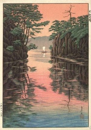 Takashi Ito: Evening Reflections on Lake Towada wall art