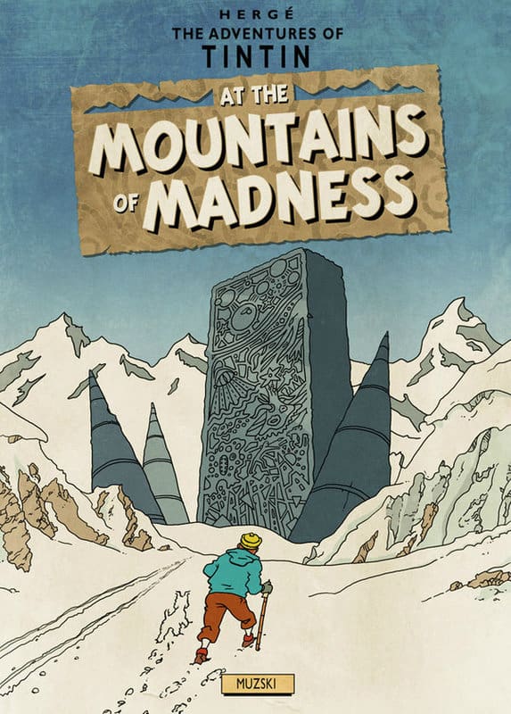 Tintin at the Mountains of Madness by Muzski premium reproduction