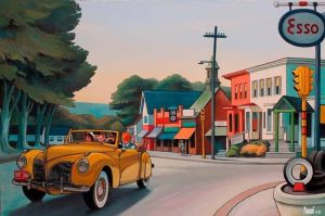 Tintin in New Orleans by Xavier Marabout wall art