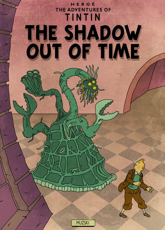 Muzski: Tintin and the Shadow Out Of Time premium reproduction