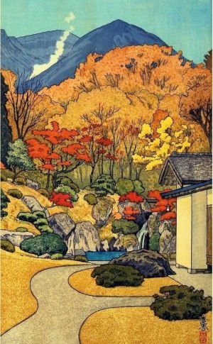 Toshi Yoshida: Autumn in Hakone (1954) wall art