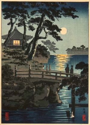 Tsuchiya Koitsu: Moonlit Matsushima, 1930s wall art