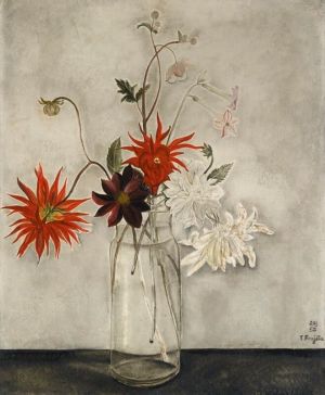 Tsuguharu Foujita's Les Dahlias (1921) wall art
