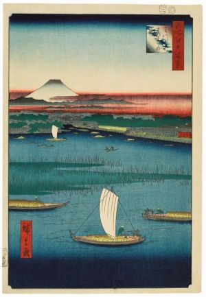 Utagawa Hiroshige - Edo Period Landscape, 1857 wall art