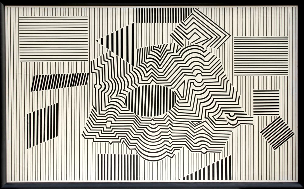 Vasarely Operenccia - Optical Art Masterpiece premium reproduction