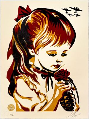 Childhood Contrast: Innocence and War wall art