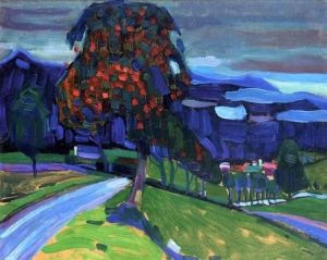 Wassily Kandinsky: Autumn in Murnau (1908) wall art