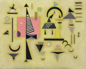 Wassily Kandinsky: Decisive Rose - Entscheidendes Rosa (March 1932) wall art