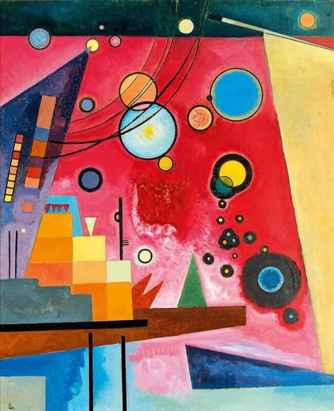 Wassily Kandinsky Heavy Red 1924