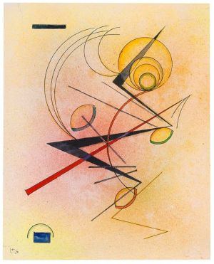 Wassily Kandinsky: Kleines Warm (1928) wall art