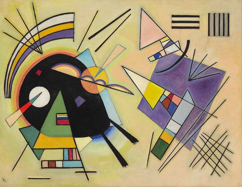Wassily Kandinsky Schwarz Und Violett 1923