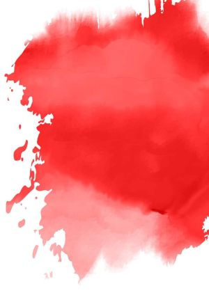 Abstract Red and White Watercolor Splash wall art