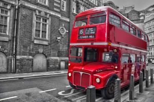 Iconic London Red Double-Decker Bus wall art