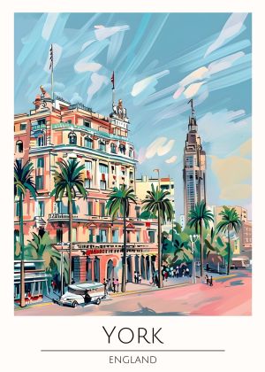Tropical Urban Oasis wall art